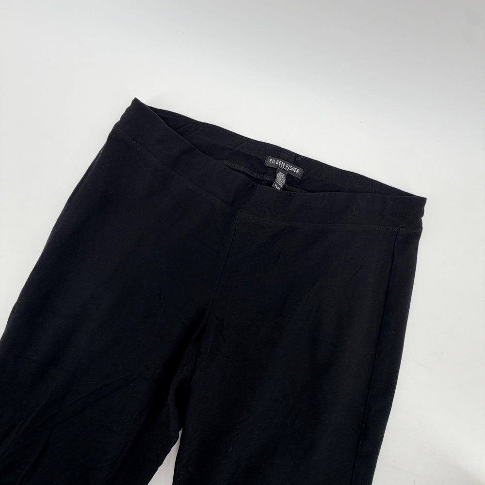 Eileen Fisher Leggings Women PS Black Petite Slim Crepe Pull On Stretch Pants